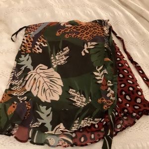 Farm Rio Wrap Skirt M